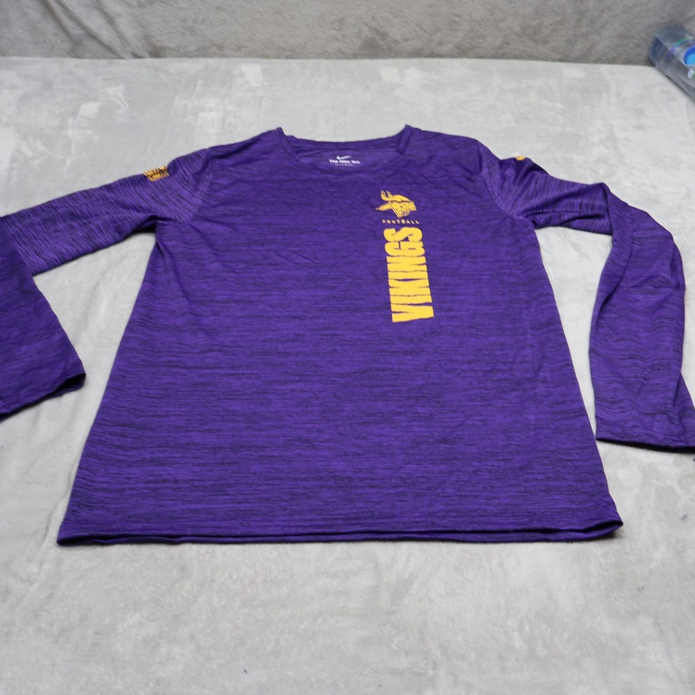 Minnesota Vikings Shirt Youth XL 18-20 Nike Purple Heather NFL Dri-FIT Athletic